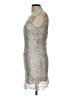 Alythea 100% Polyester Silver Cocktail Dress Size L - photo 5