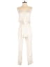 OVERLOVER Metallic Ivory Jumpsuit Size S - photo 1