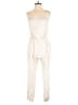 OVERLOVER Metallic Ivory Jumpsuit Size S - photo 1