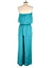 OVERLOVER 100% Polyester Teal Jumpsuit Size XS - photo 2