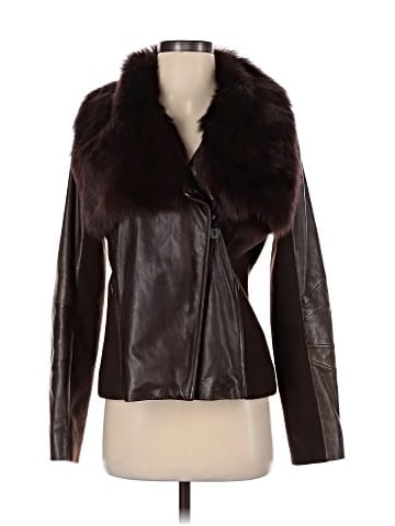 Elie Tahari Leather Jacket (view 1)