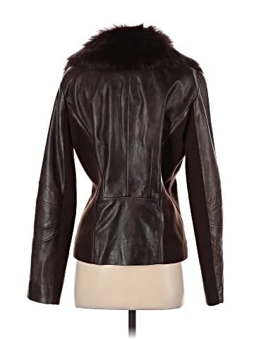 Elie Tahari Leather Jacket (view 2)