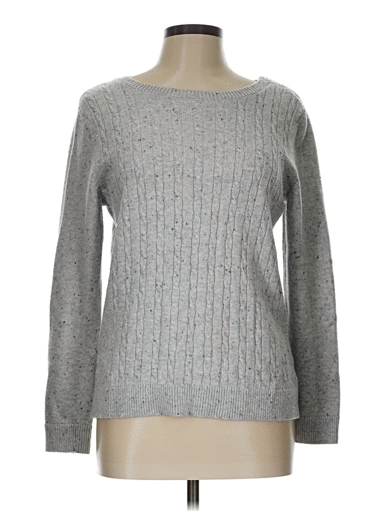 Pre-owned Talbots Pullover Sweater In Gray