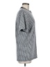 Open Edit Houndstooth Gray Short Sleeve Top Size M - photo 4