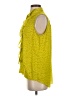 CAbi 100% Polyester Yellow Sleeveless Blouse Size S - photo 5