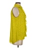CAbi 100% Polyester Yellow Sleeveless Blouse Size S - photo 4