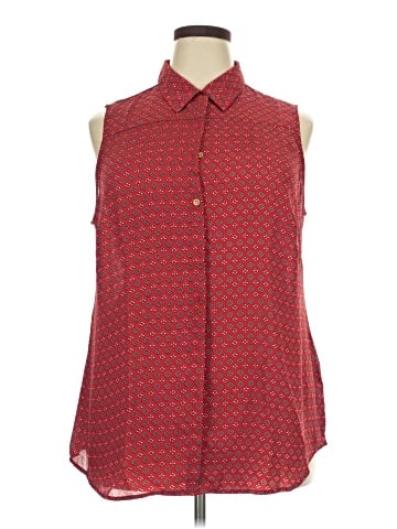 Roz & Ali Sleeveless Blouse (view 1)
