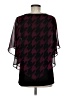 AB Studio Burgundy Short Sleeve Blouse Size M - photo 2