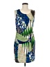 Papillon Graphic Green Cocktail Dress Size M - photo 1