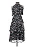 Aqua 100% Polyester Paisley Gray Cocktail Dress Size XS - photo 2