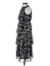 Aqua 100% Polyester Paisley Gray Cocktail Dress Size XS - photo 5