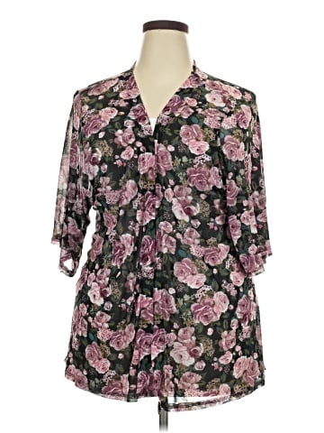 Beware! 3/4 Sleeve Blouse (view 1)