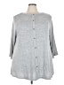 Kim & Cami Gray Cardigan Size 3X - photo 1