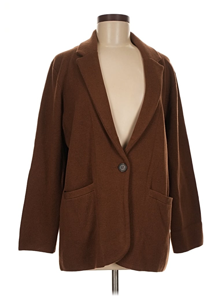Pre-owned Jcrew Blazer Jacket In Brown