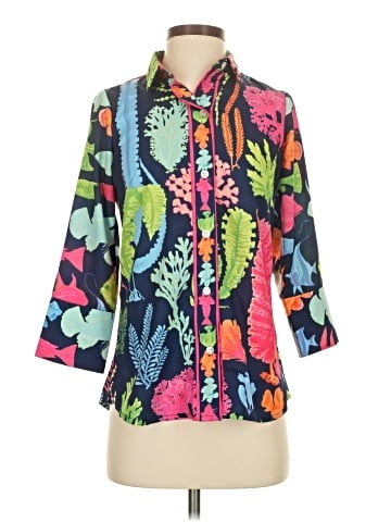 Gretchen Scott Designs 3/4 Sleeve Blouse (view 1)