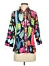 Gretchen Scott Designs 100% Polyester Print Blue 3/4 Sleeve Blouse Size XS - photo 1