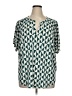 Lane Bryant Teal Short Sleeve Blouse Size 14 - 16 Plus - photo 1