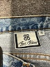 Bill Blass 100% Cotton Hearts Blue Jeans Size 18 - photo 4
