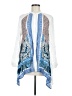 Chico's 100% Rayon Blue Kimono Size Med (1) - photo 1