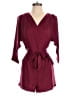 BCBGeneration Solid Burgundy Romper Size 0 - photo 1