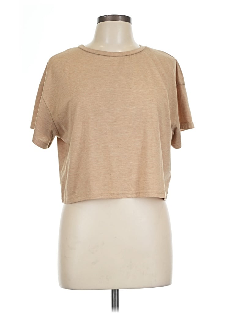 Pre-owned Unbranded Short Sleeve T-shirt In Brown