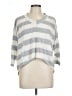 Pretty Young Thing Gray 3/4 Sleeve Top Size L - photo 1