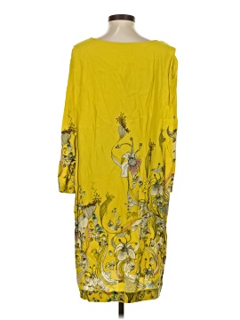 rutzou silk dress Rutzou Tan Silk Dress in Silver Dot Pattern Size 36/US2