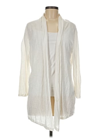August Silk Cardigan (view 1)