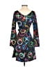 Unbranded Graphic Black Casual Dress Size XS - photo 2