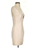 Zara Solid Tan Cocktail Dress Size S - photo 4