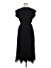 Perceptions Solid Black Casual Dress Size XL - photo 2