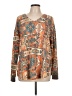 Cato Brown Long Sleeve Top Size L - photo 1