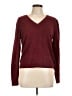 White House Black Market Polka Dots Burgundy Pullover Sweater Size L - photo 1