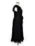 Perceptions Solid Black Casual Dress Size XL - photo 4