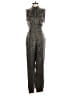 Bebe 100% Cupro Metallic Gray Green Jumpsuit Size 0 - photo 1