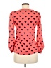 Elfin Hearts Red Long Sleeve Blouse Size M - photo 2