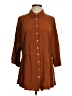 L Space 100% Rayon Brown 3/4 Sleeve Button-Down Shirt Size XS - Sm - photo 1