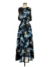 Du Jour Print Blue Casual Dress Size XXS - photo 1