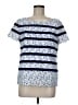 Talbots 100% Cotton Blue Short Sleeve Top Size 6 - photo 1