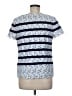 Talbots 100% Cotton Blue Short Sleeve Top Size 6 - photo 2