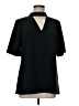 Ann Taylor 100% Polyester Black Short Sleeve Blouse Size 8 - photo 1