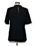Ann Taylor 100% Polyester Black Short Sleeve Blouse Size 8 - photo 2