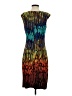Ellen Tracy Graphic Teal Yellow Cocktail Dress Size XXS (estimated) - photo 2