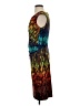 Ellen Tracy Graphic Teal Yellow Cocktail Dress Size XXS (estimated) - photo 5