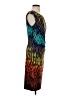 Ellen Tracy Graphic Teal Yellow Cocktail Dress Size XXS (estimated) - photo 4