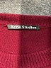 Acne Studios Solid Burgundy Red Pullover Sweater Size S - photo 12