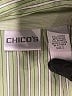 Chico's Stripes Green Long Sleeve Button-Down Shirt Size Lg (2) - photo 7
