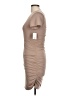 Assorted Brands Solid Tan Casual Dress Size L - photo 5