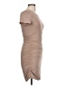 Assorted Brands Solid Tan Casual Dress Size L - photo 4