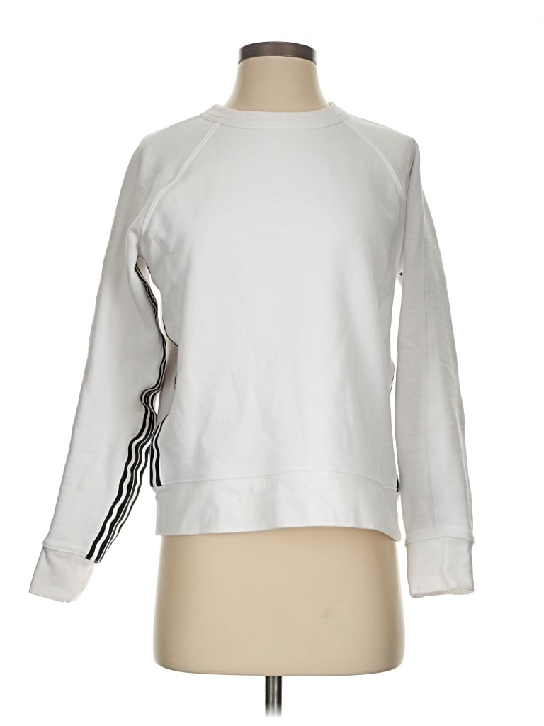 Pre-owned Athleta Sweatshirt In White